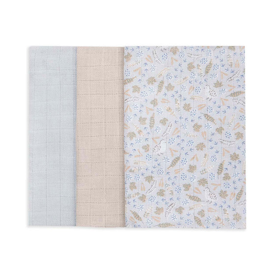 Organic Baby Muslin Squares Set of 3 - Nature Trail