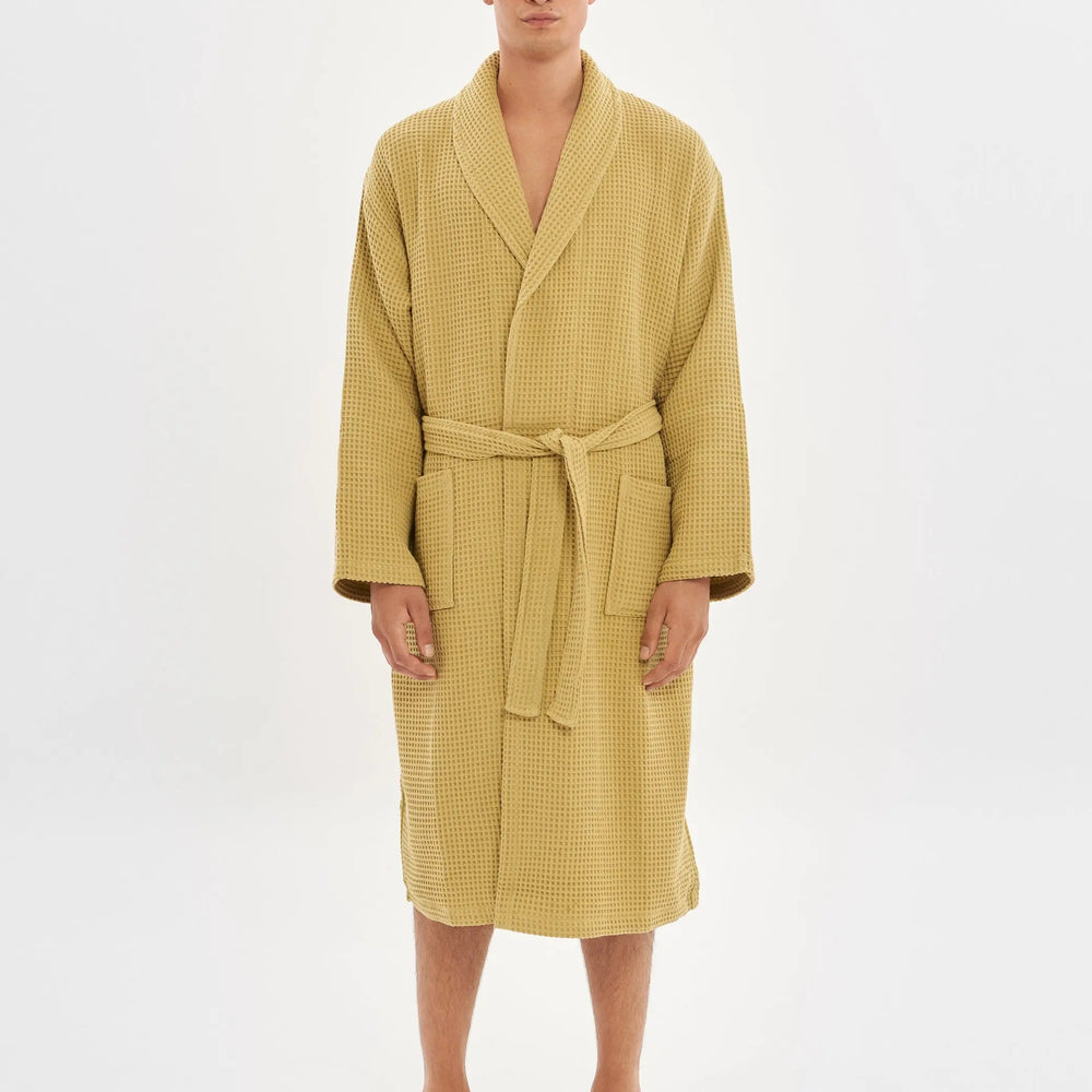 Mustard Waffle Bathrobe House Babylon