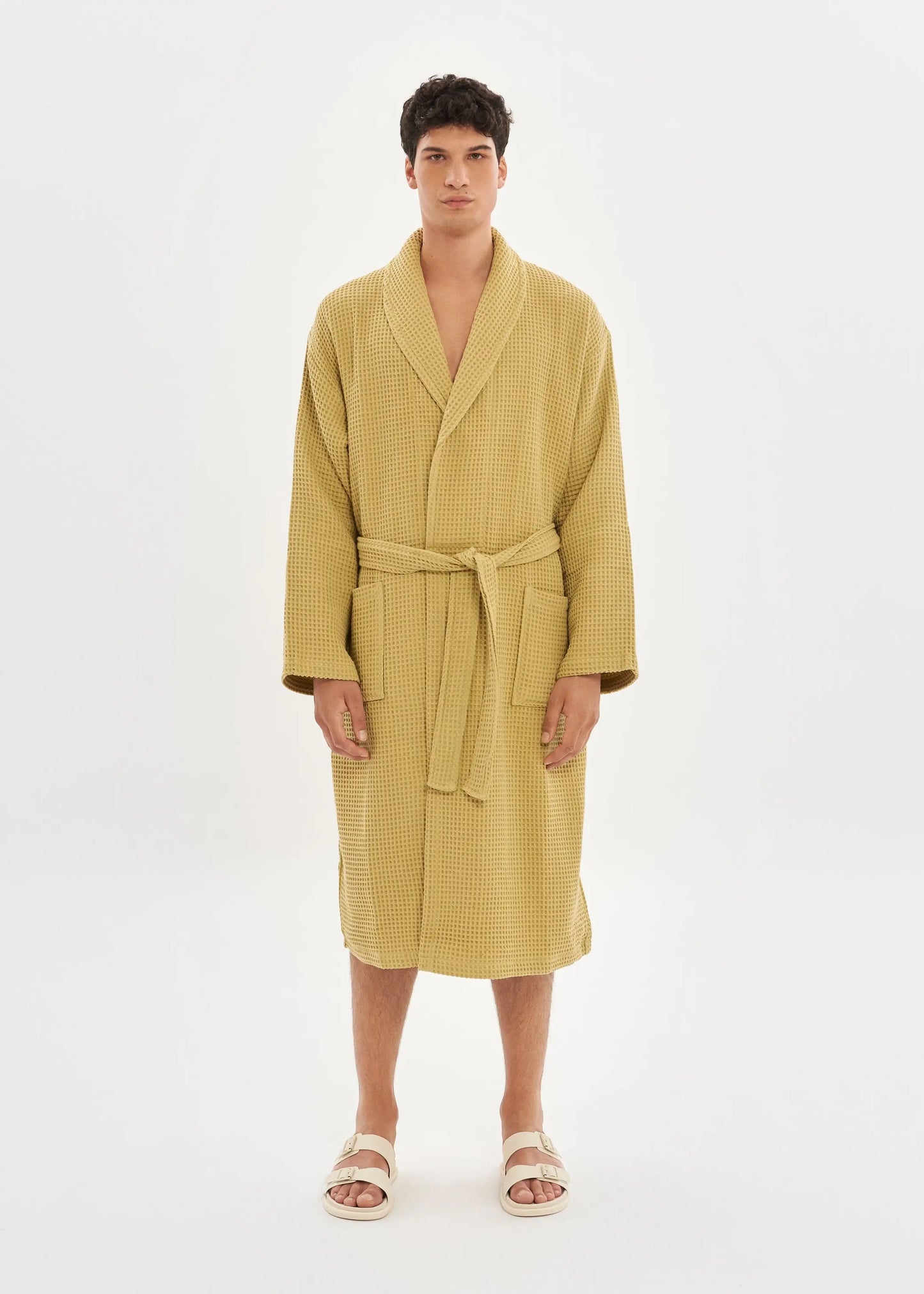 Mustard Waffle Bathrobe House Babylon