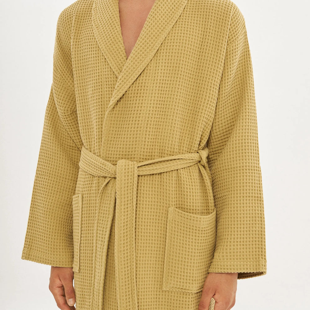 Mustard Waffle Bathrobe House Babylon