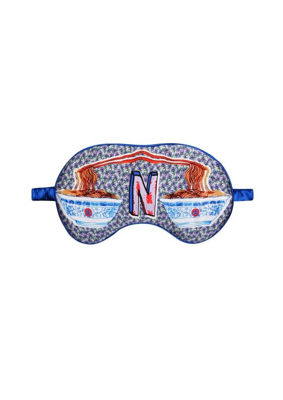 N for Noodles Silk Eye Mask Jessica Russell Flint