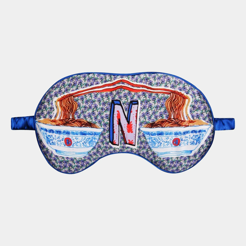 N for Noodles Silk Eye Mask Jessica Russell Flint