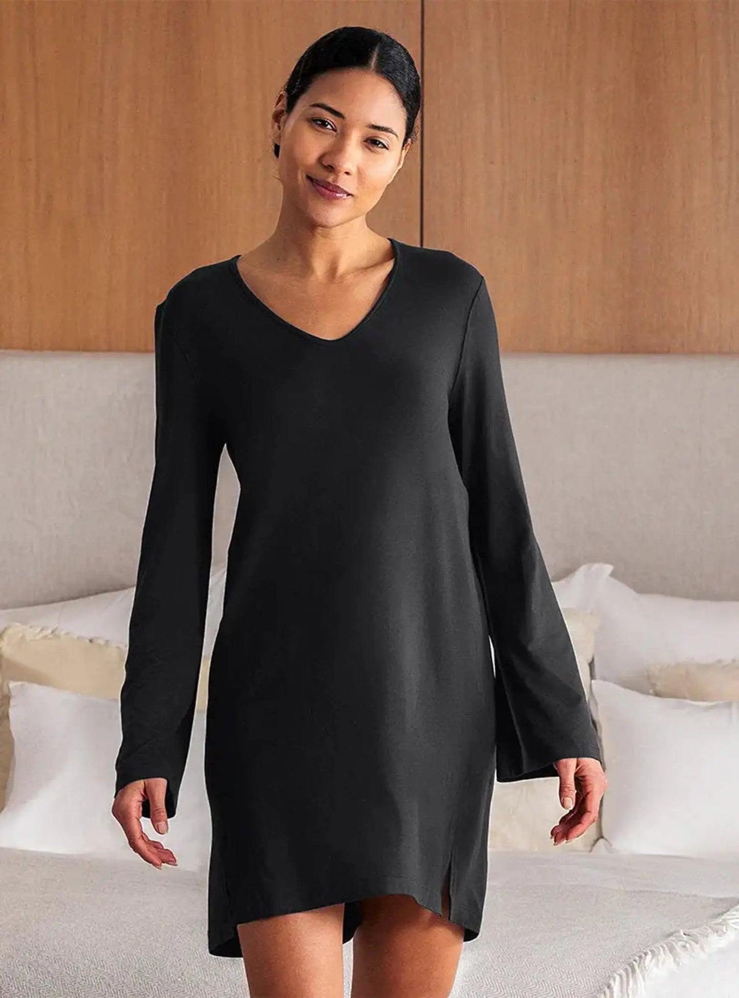 NATTWELL™ Night Dress V-Neck - Various Colours Dagsmejan