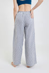 Chicory Striped Woven-Cotton Pyjama Trousers - Charcoal Stripe