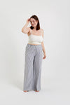Chicory Striped Woven-Cotton Pyjama Trousers - Charcoal Stripe