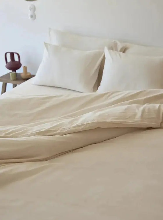 Natural Tavira Washed Cotton Bedding Set Torres Novas