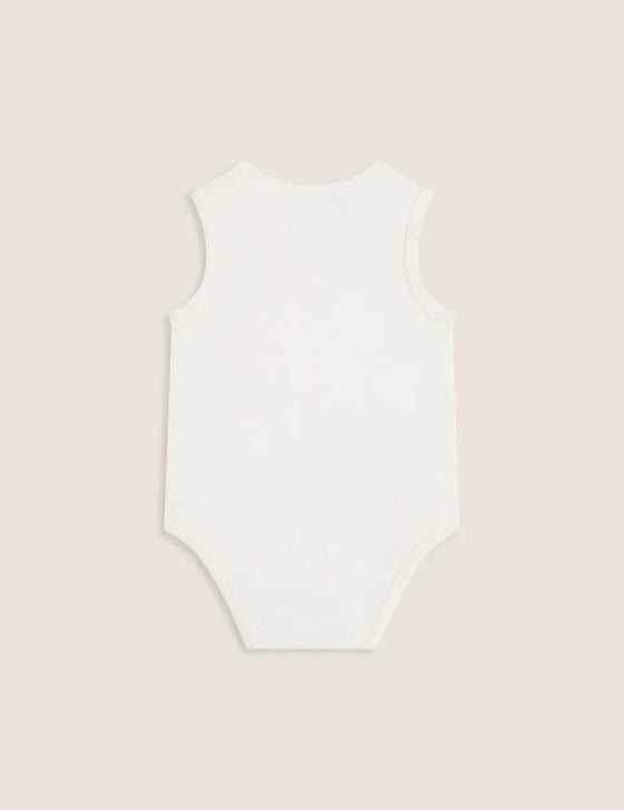 Natural White Baby Bamboo Bodysuit Boody