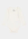 Natural White Baby Bamboo Bodysuit Boody