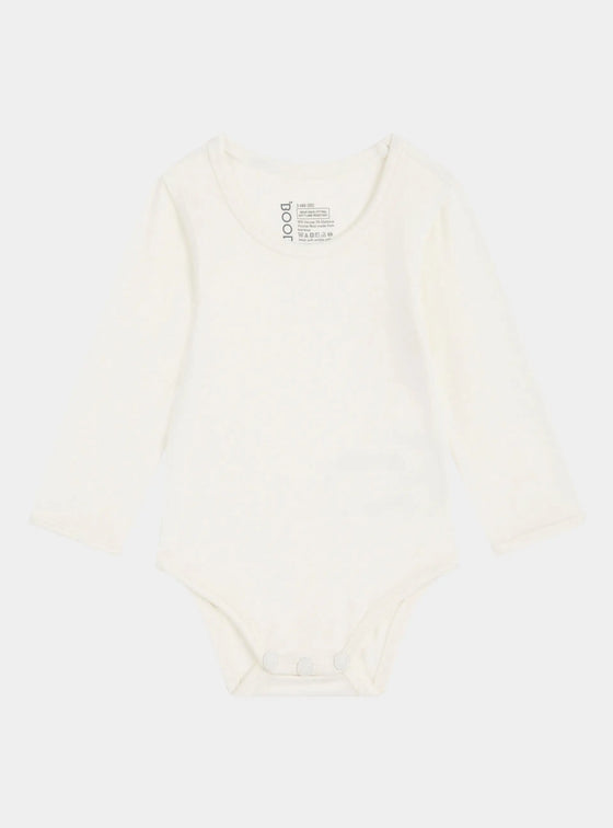 Natural White Baby Bamboo Bodysuit Boody