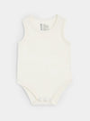 Natural White Baby Long Sleeve Bamboo Bodysuit Boody