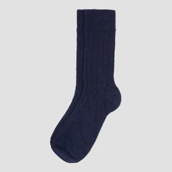 Navy Alpaca Socks Piglet