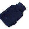 Navy Blue Luxurious 2 Litre Waffle Hot Water Bottle - Myza