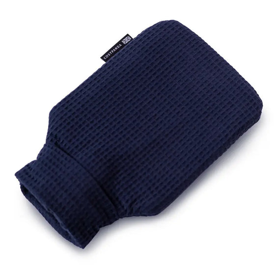 Navy Blue Luxurious 2 Litre Waffle Hot Water Bottle - Myza