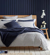 Navy Coastal Stripe 100% Cotton Bed Linen The Secret Linen Store