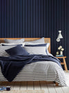 Navy Coastal Stripe 100% Cotton Bed Linen