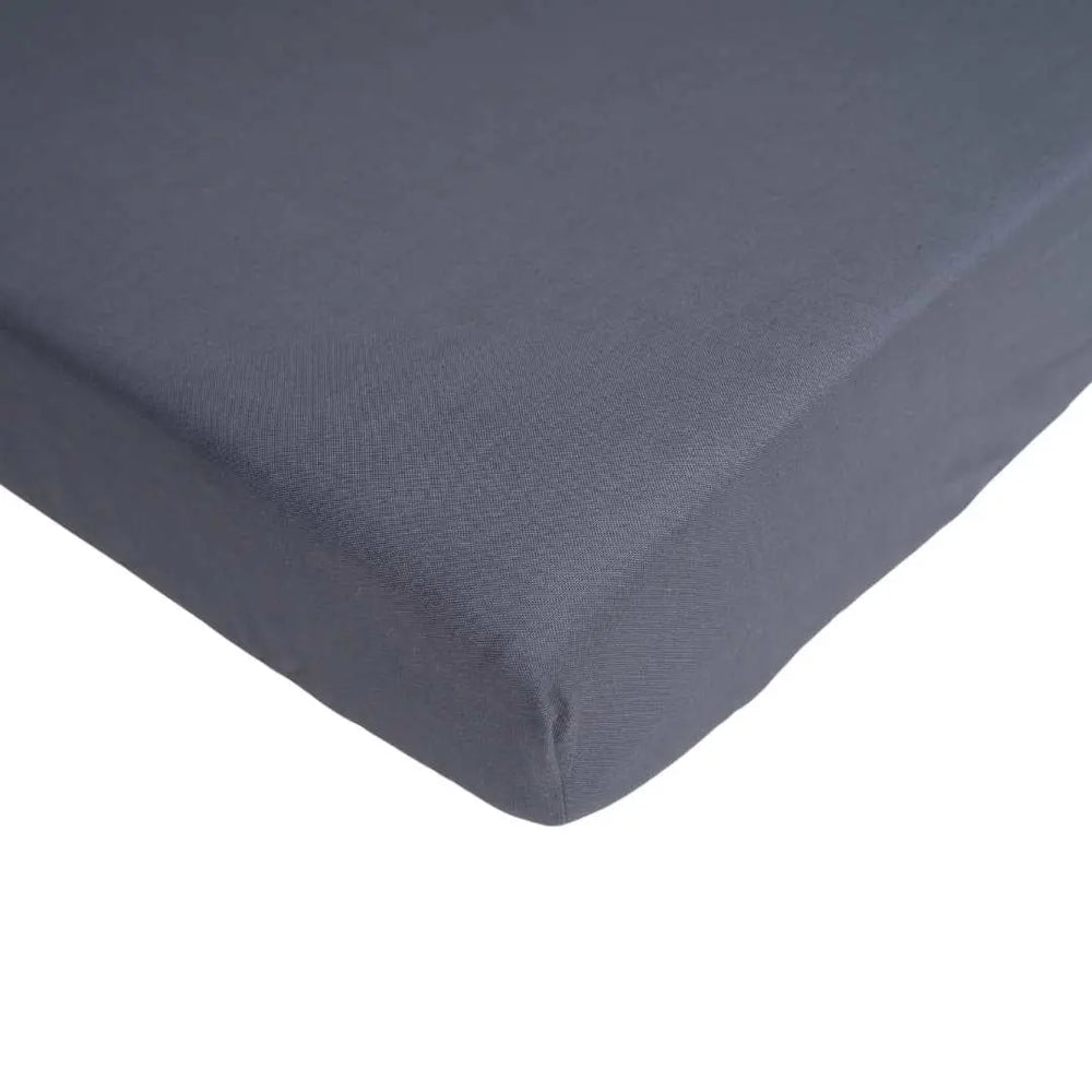 Navy Fitted Cot Sheet Bellamoon