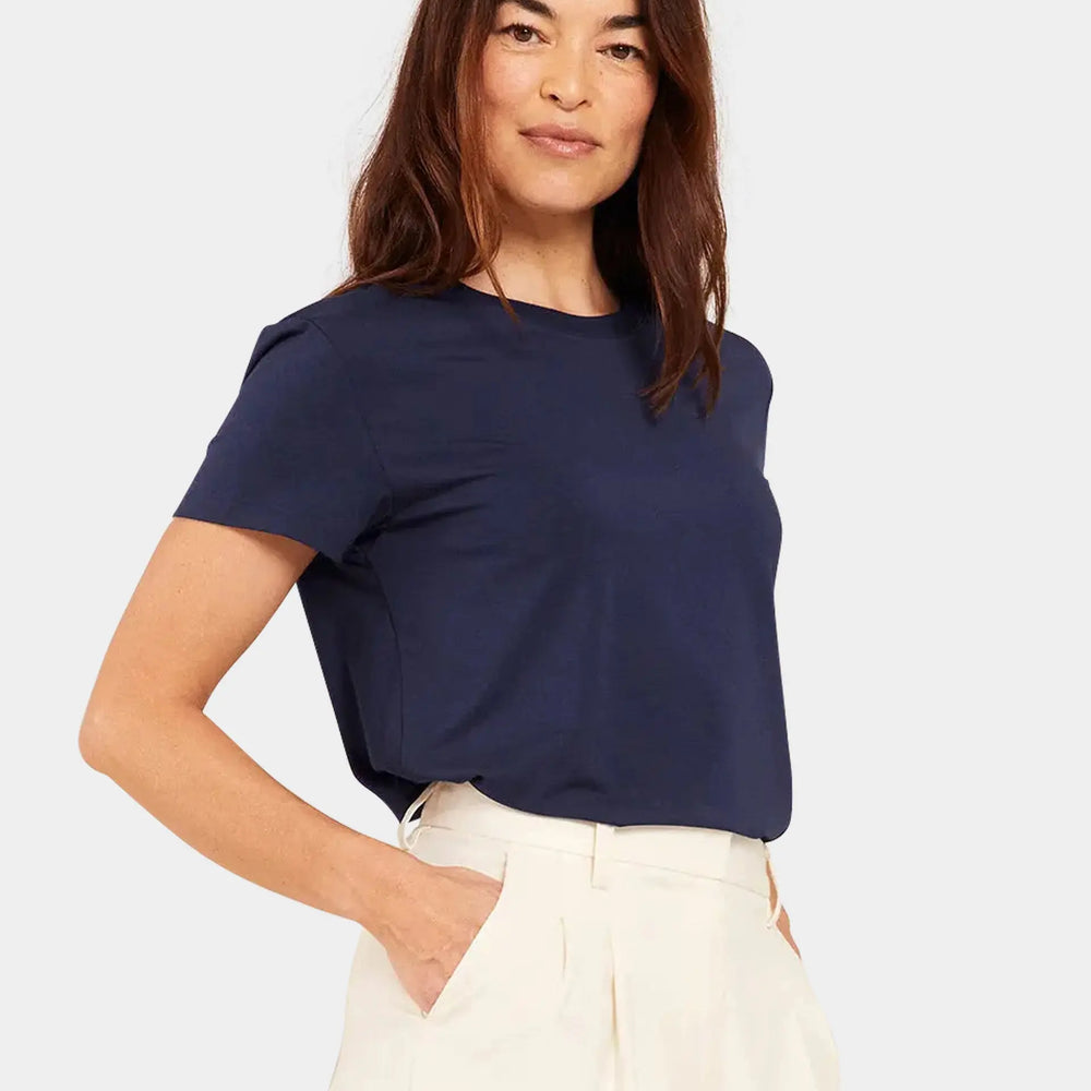 Navy Women's Classic Crew Neck T-Shirt Boody