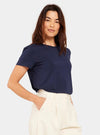 Navy Women's Classic Crew Neck T-Shirt Boody