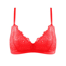  Born in Ukraine Image Lace Bralette Red NOKAYA