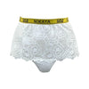 Born in Ukraine High Waist Lace Briefs White NOKAYA