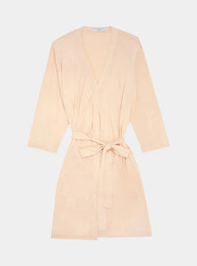  Nude Blush Drape Bamboo Women's Robe Made Wright London