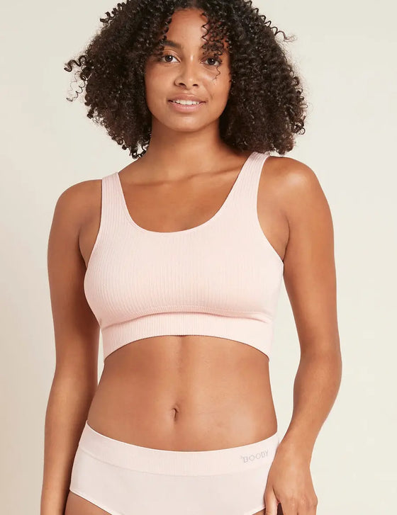 Nude Ribbed Seamless Bra Boody