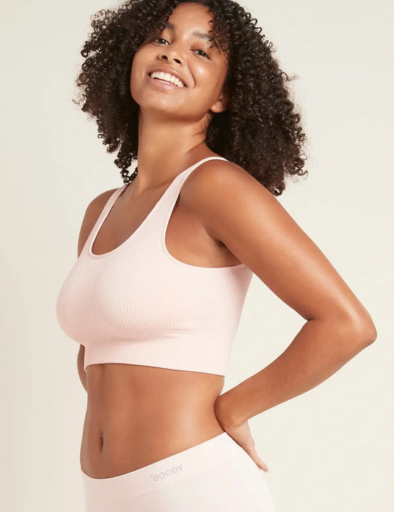 Nude Ribbed Seamless Bra Boody