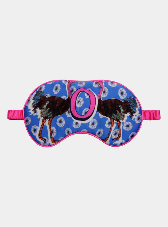 O for Ostrich Silk Eye Mask Jessica Russell Flint