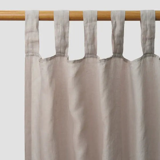 Oatmeal Linen Curtains (Pair) Piglet