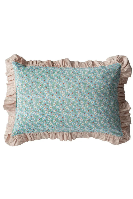 Oblong Ruffle Cushion Made With Liberty Fabric PAYSANNE BLOSSOM & ELEMENTS Coco & Wolf