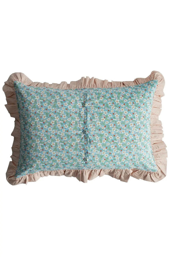 Oblong Ruffle Cushion Made With Liberty Fabric PAYSANNE BLOSSOM & ELEMENTS Coco & Wolf