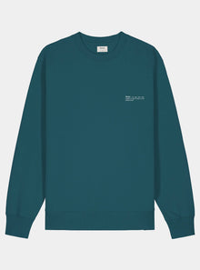  Ocean Blue Mens Organic Cotton Relaxed-Fit Sweatshirt hewn.