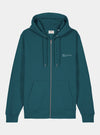 Ocean Blue Mens Organic Cotton Relaxed-Fit Zip Hoodie hewn.