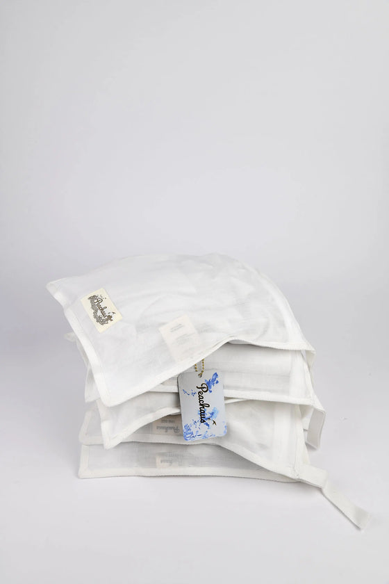 Olearia Ethical-Cotton Pyjama Case - Glacier White Peachaus