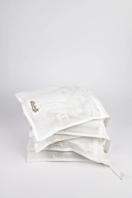 Olearia Ethical-Cotton Pyjama Case - Glacier White Peachaus