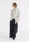 Open Front Mock Neck Wrap Jumper Paisie