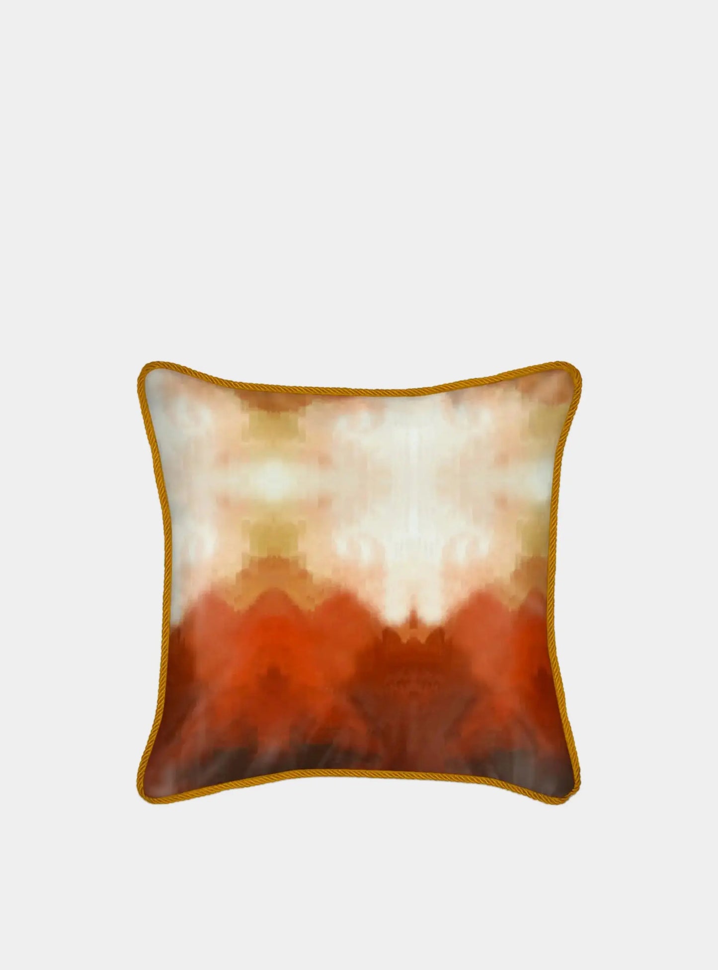 Orange Clouds Silk Cushion Long Studio Design