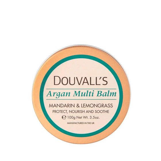 Organic Argan Multi Balm 100g - Lemongrass & Mandarin | Intense Hydration and Versatility Douvalls Beauty