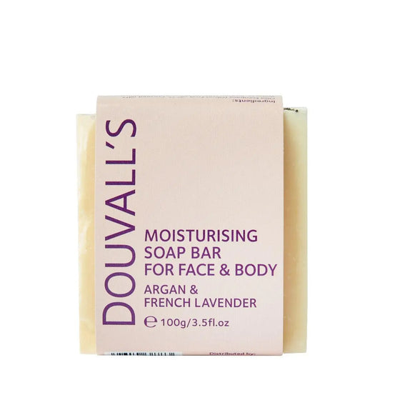 Organic Argan & French Lavender Soap 100g | Nourishing, Ethical, and Giving Back Douvalls Beauty