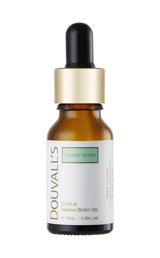 Organic Citrus Scented Argan Body Oil 15ml | Hydrating and Revitalising With Pure Essential Oils Douvalls Beauty