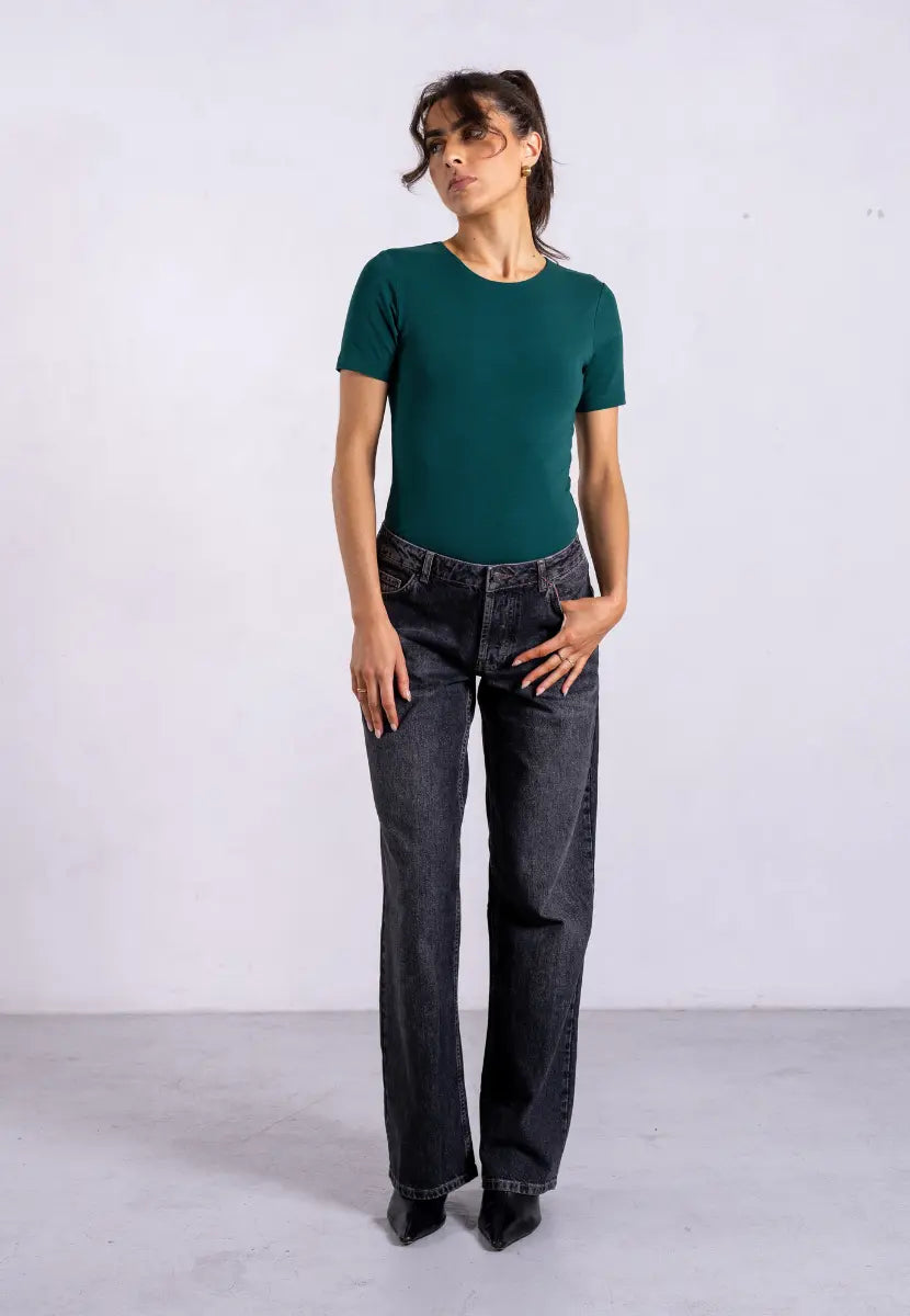 Organic Cotton Crew T-Shirt, Evergreen Pantee