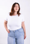 Organic Cotton Crew T-Shirt, White Pantee