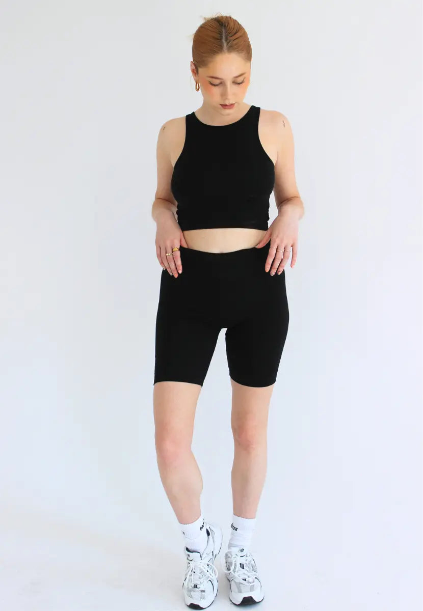 Organic Cotton Cycling Shorts, Black Cycling shorts