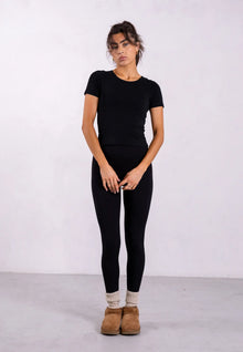  Organic Cotton Leggings, Black Pantee