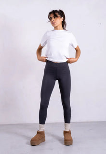  Organic Cotton Leggings, Charcoal Pantee