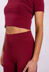 Organic Cotton Leggings, Ruby Wine Pantee