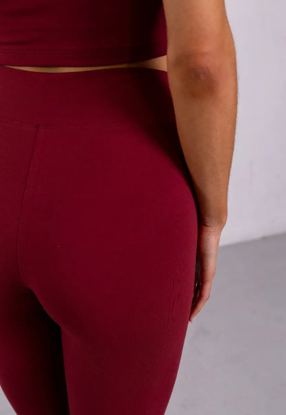 Organic Cotton Leggings, Ruby Wine Pantee