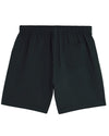 Organic Cotton Lightweight Sweat shorts in Jet Black hewn.