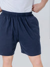 Organic Cotton Lightweight Sweat shorts in Jet Black hewn.