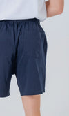 Organic Cotton Lightweight Sweat shorts in Jet Black hewn.